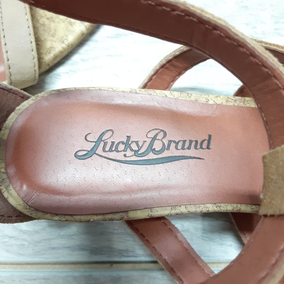 Lucky Brand Brown leather sandals size 7.5 - Picture 5 of 7